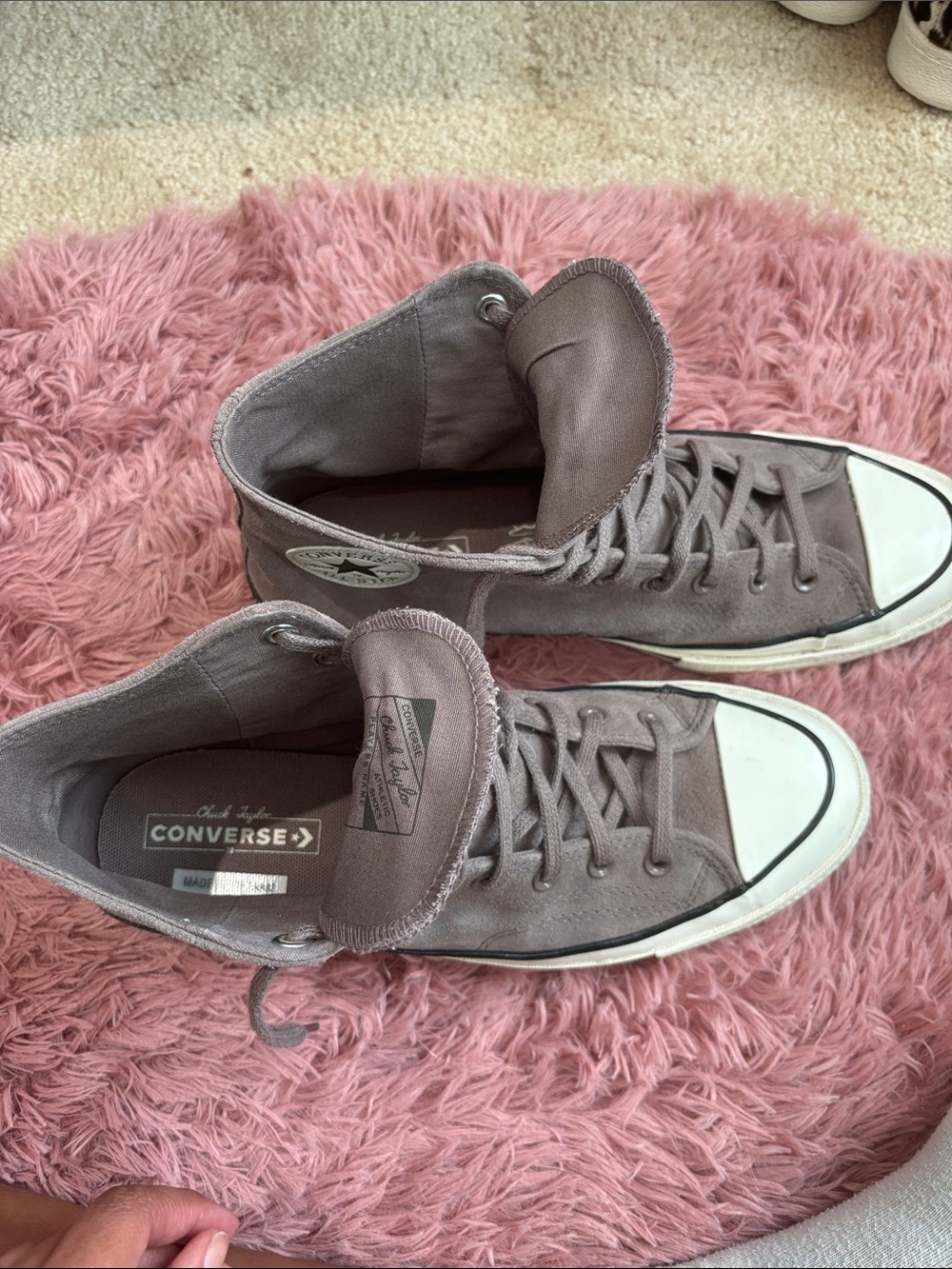 Mens Converse High Top Sneakers - Dusty Mauve